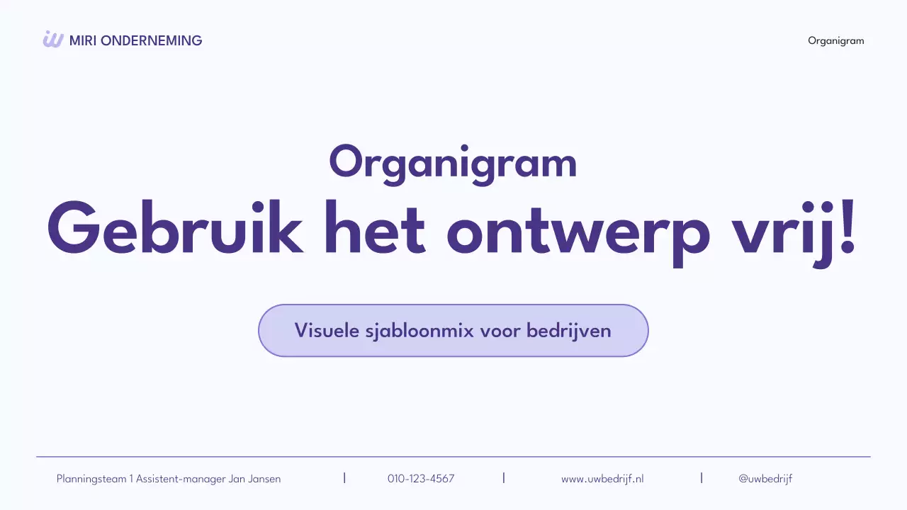 paarse moderne collectie organigrammen layout