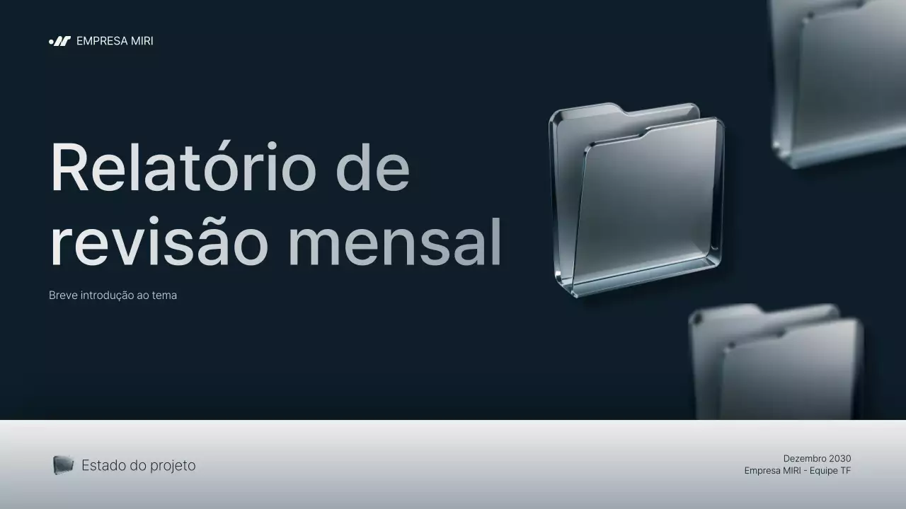 relatório empresarial moderno cinzento