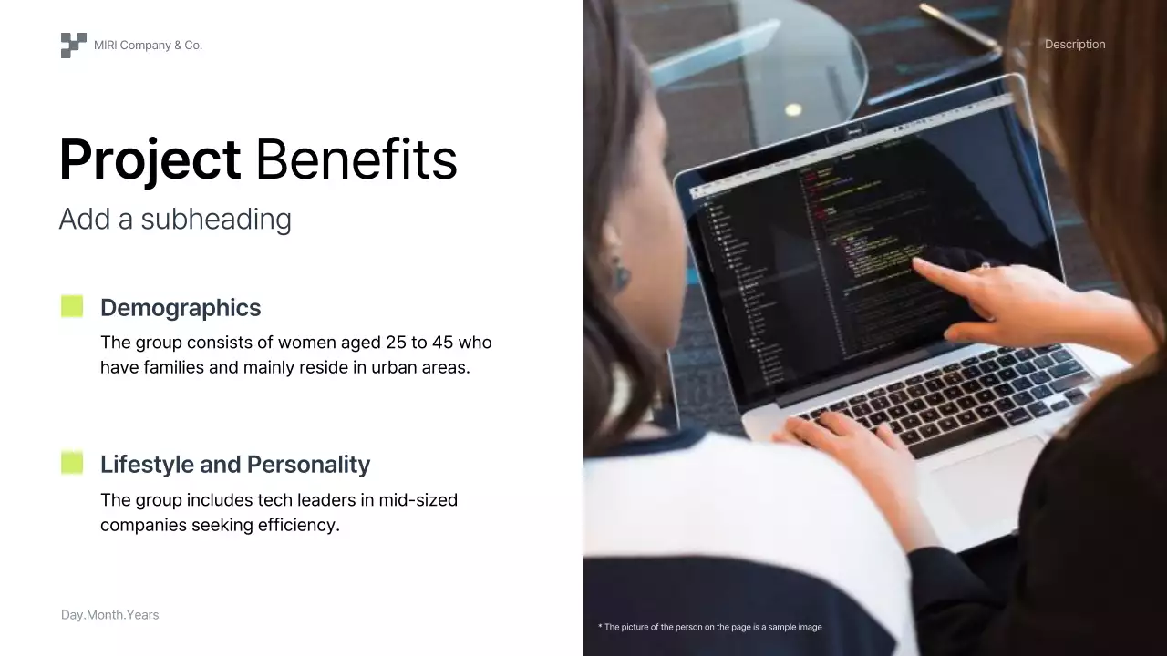 녹색 기하학적 전략 제안 프레젠테이션