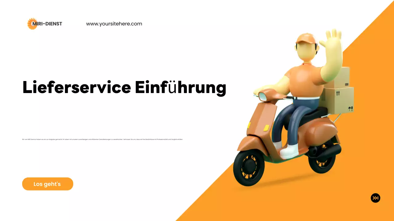 orange modern delivery Einführung