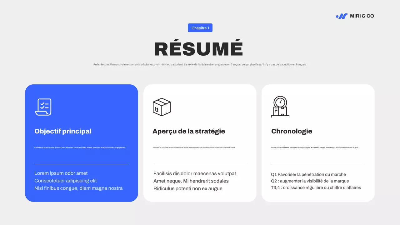 Guide de stratégie de marketing moderne bleu