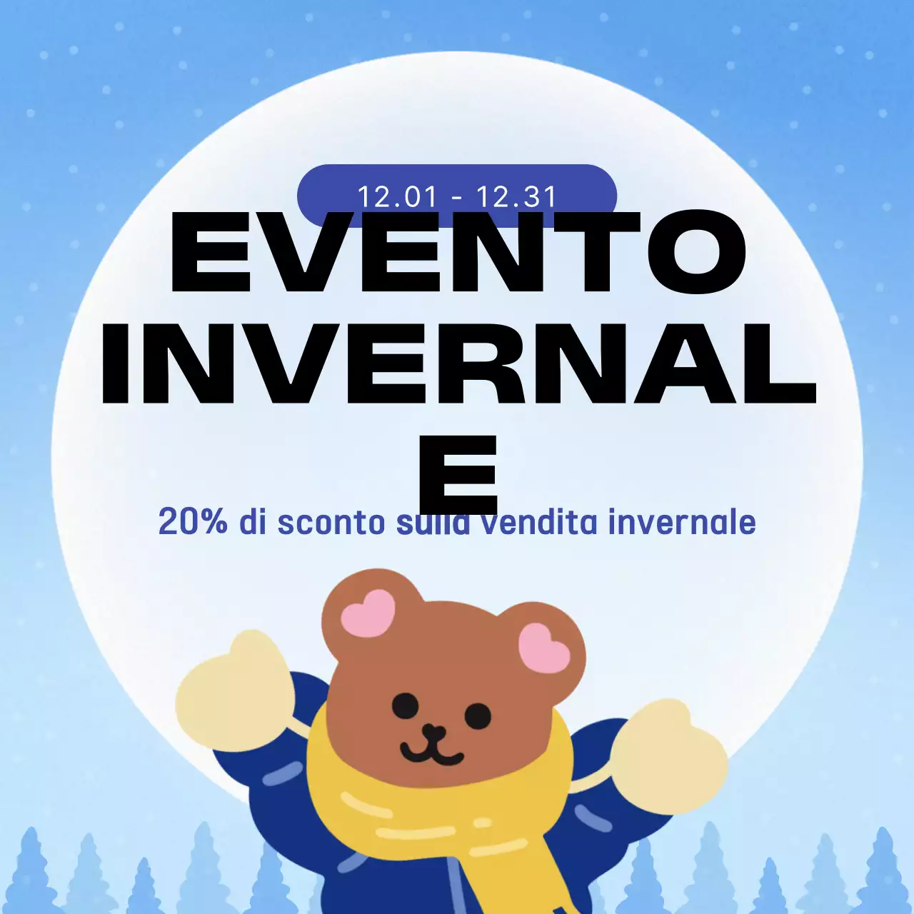 Promuovete i vostri eventi invernali in azzurro