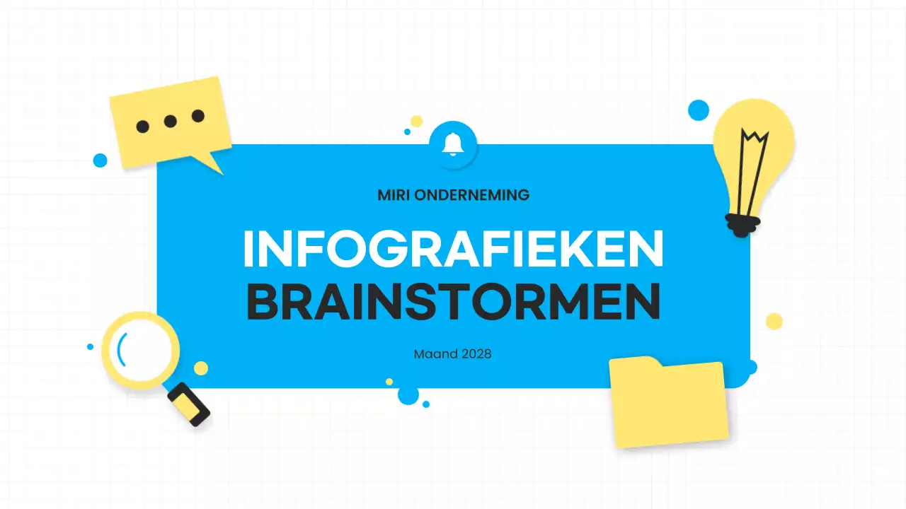 blauw modern brainstormen presentatie