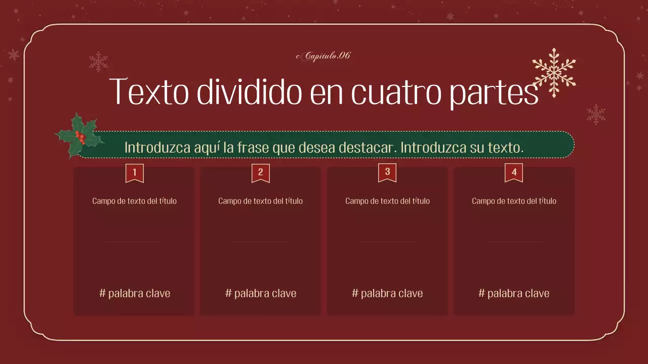 Una lujosa agenda de Navidad en verde
