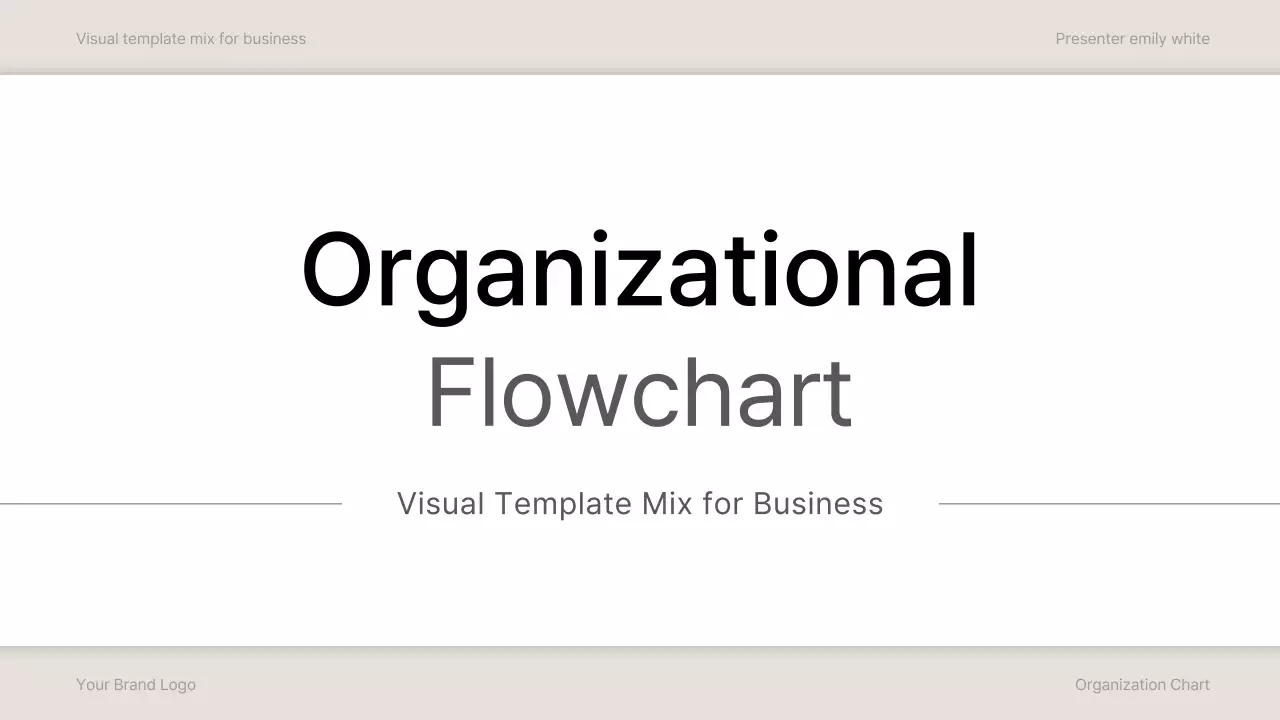 Grey Professional Organizational Template Presentation