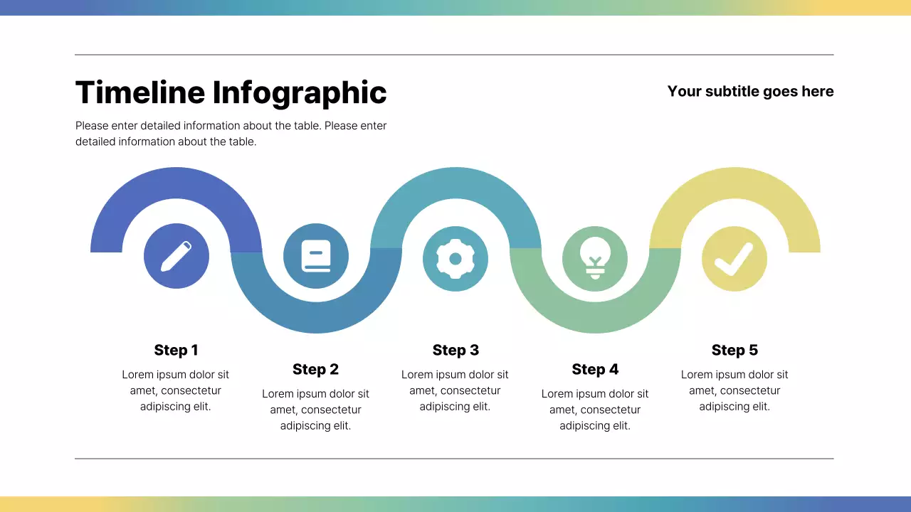 Rainbow Minimal Timeline Presentation