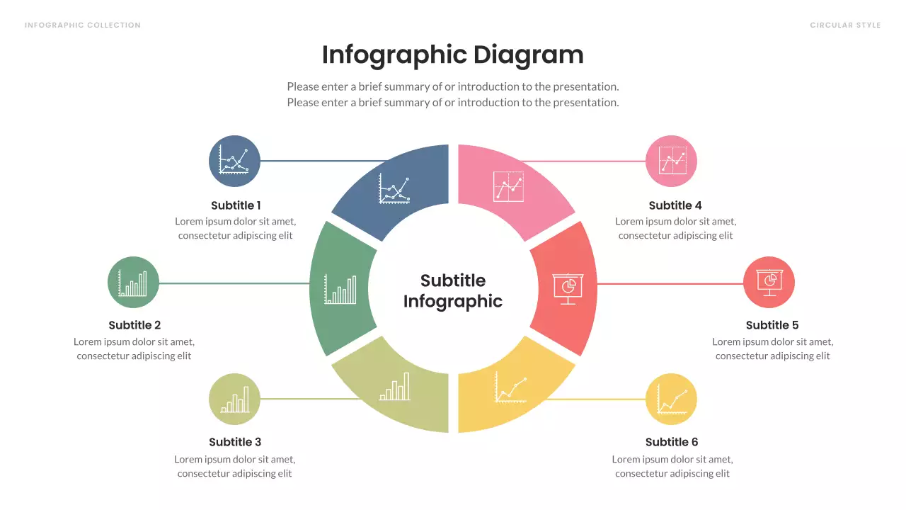 Rainbow Minimal Infographic Advertisement Presentation