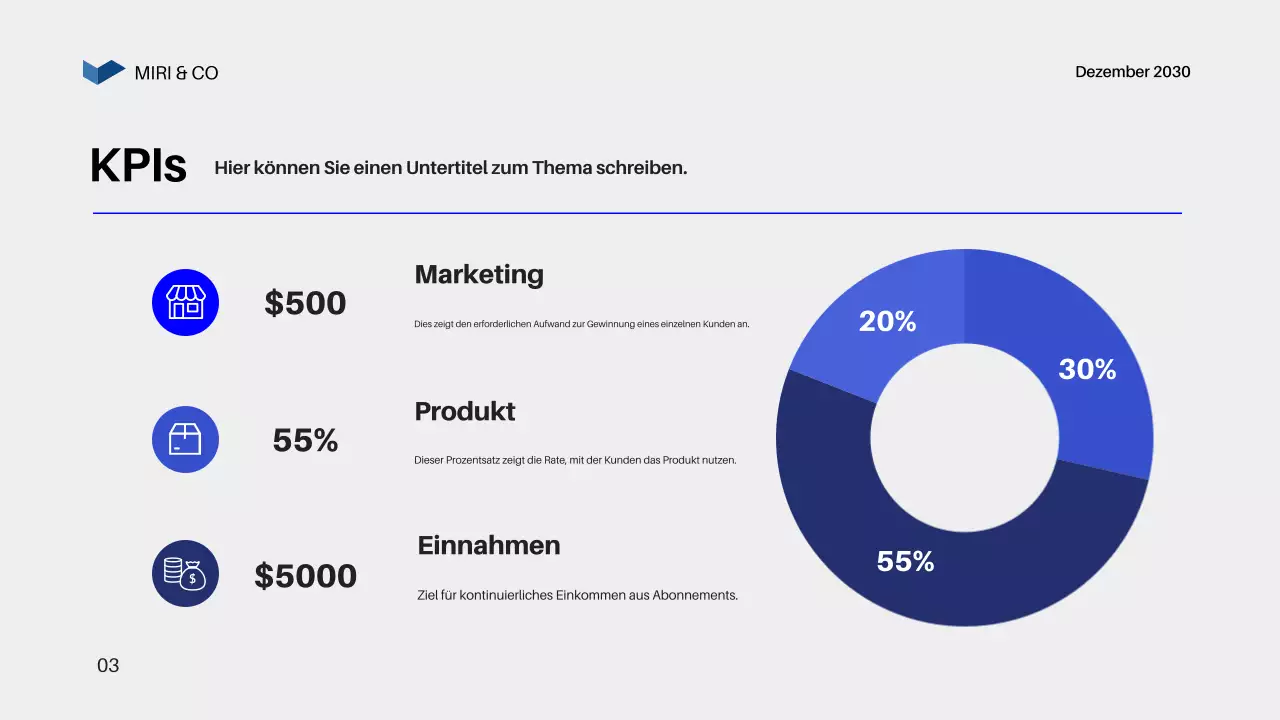 Blue Modern Business Plan