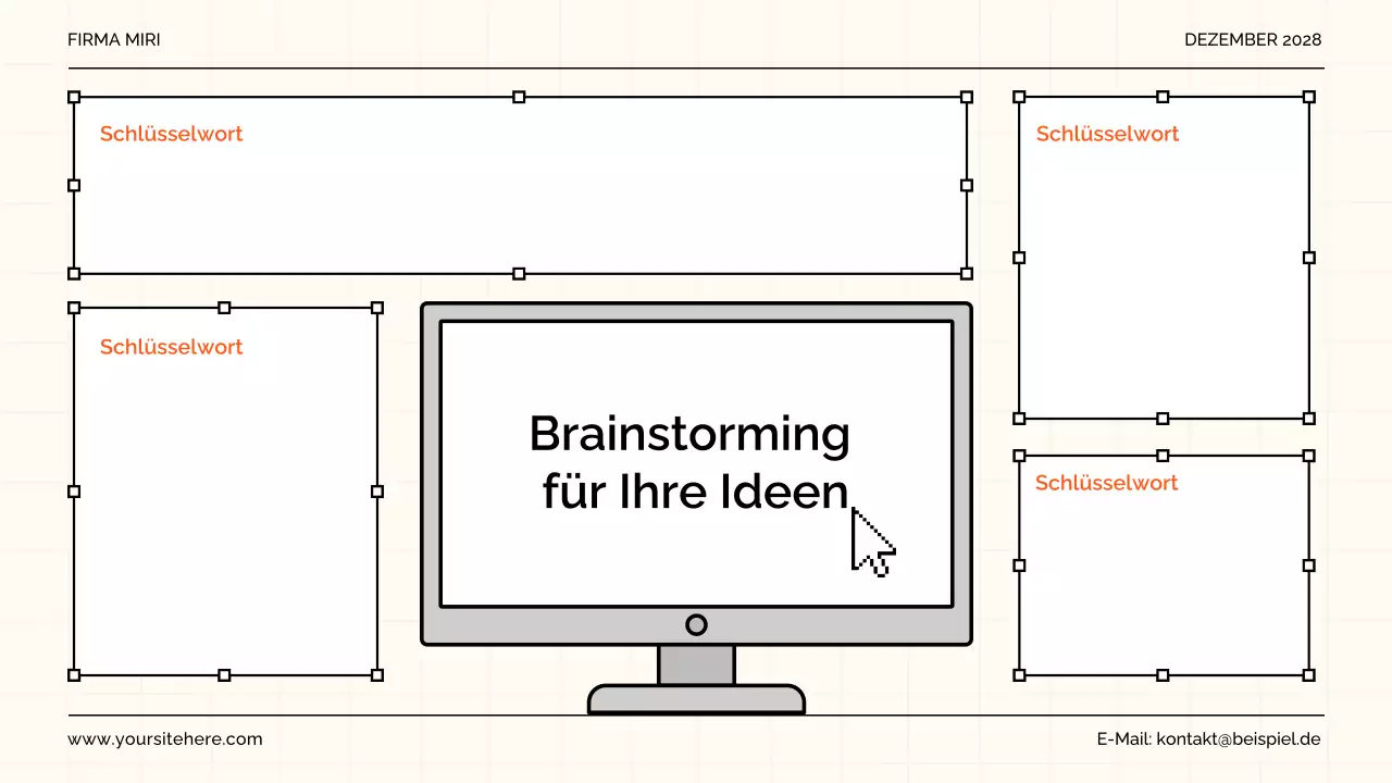 orange modern brainstorming guide