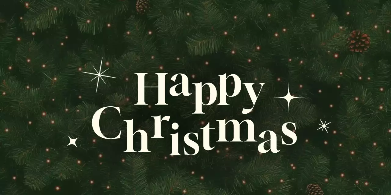 Abstract Classic Christmas Wrapping Header Tack