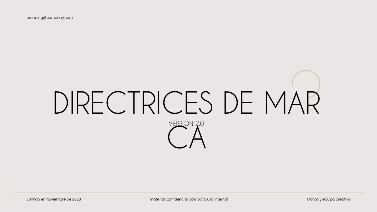 guía de la marca beige modern