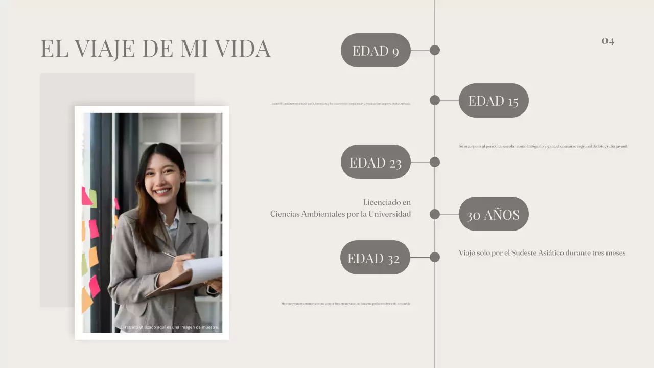 Clean Aesthetic Presentación de perfil sobre mí para profesionales