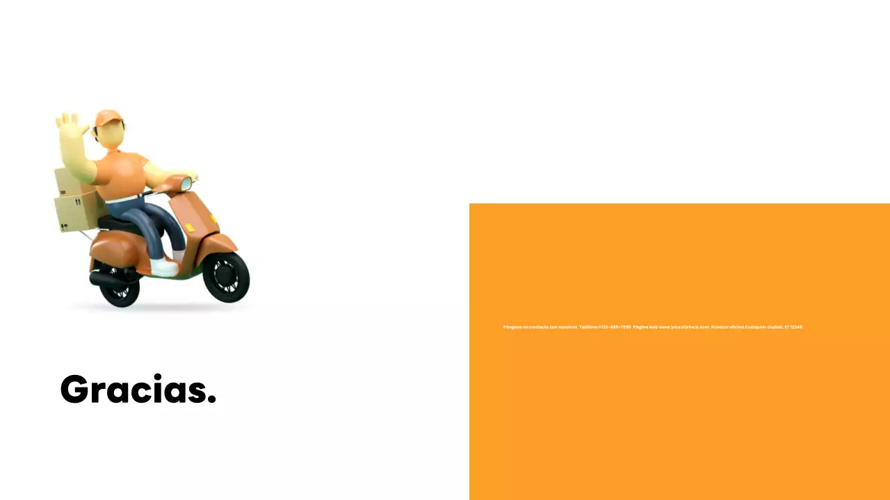 orange modern delivery introducción