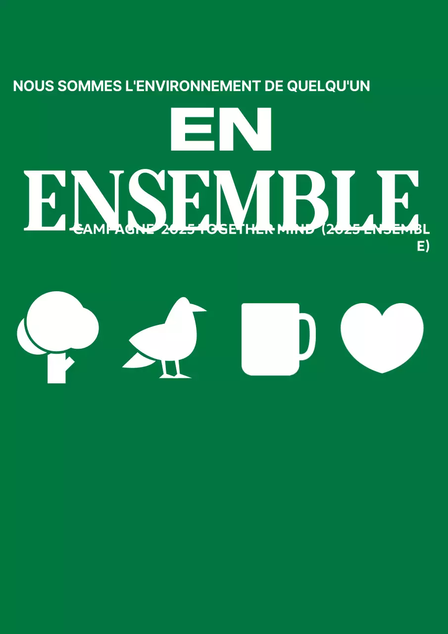 Campagnes environnementales simples avec icônes