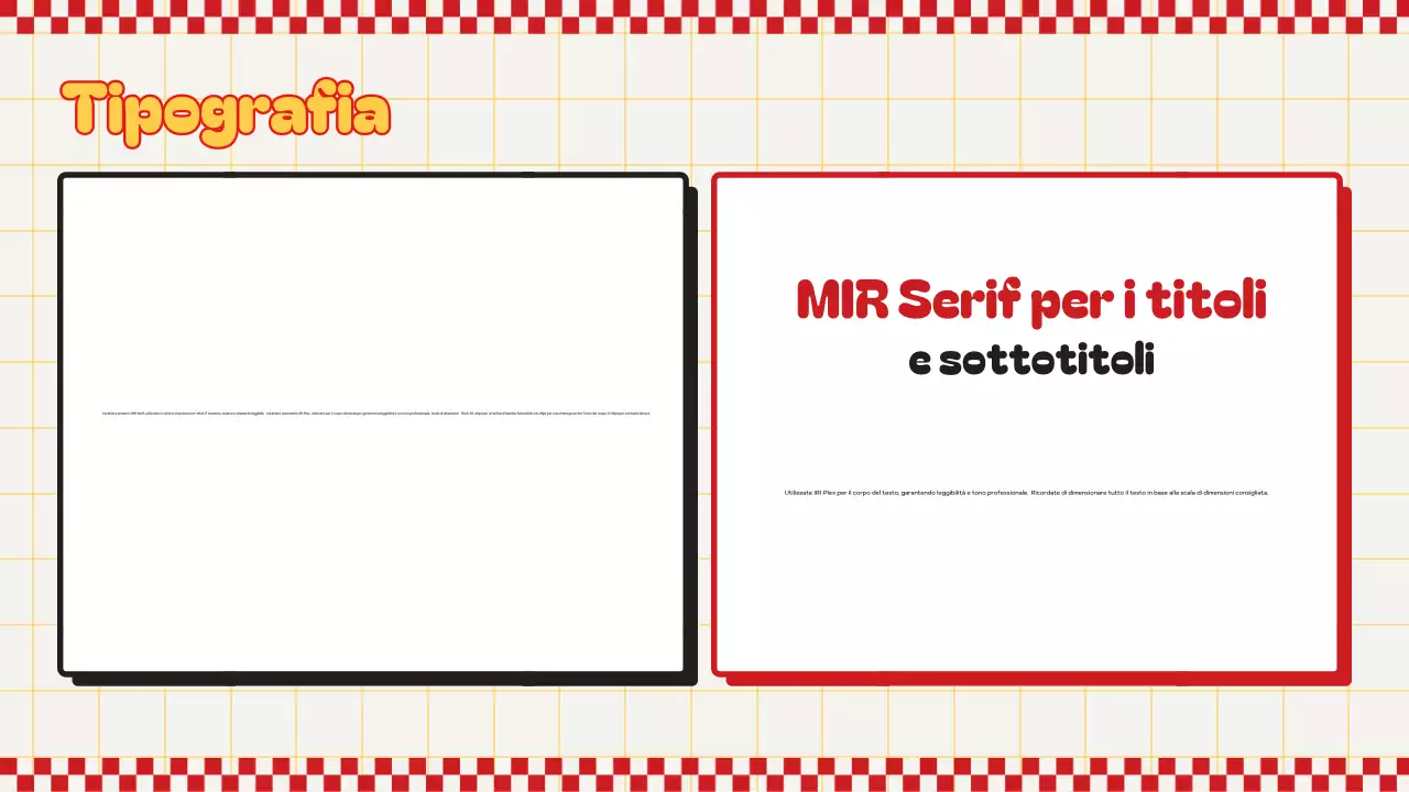 linea guida del marchio red retro