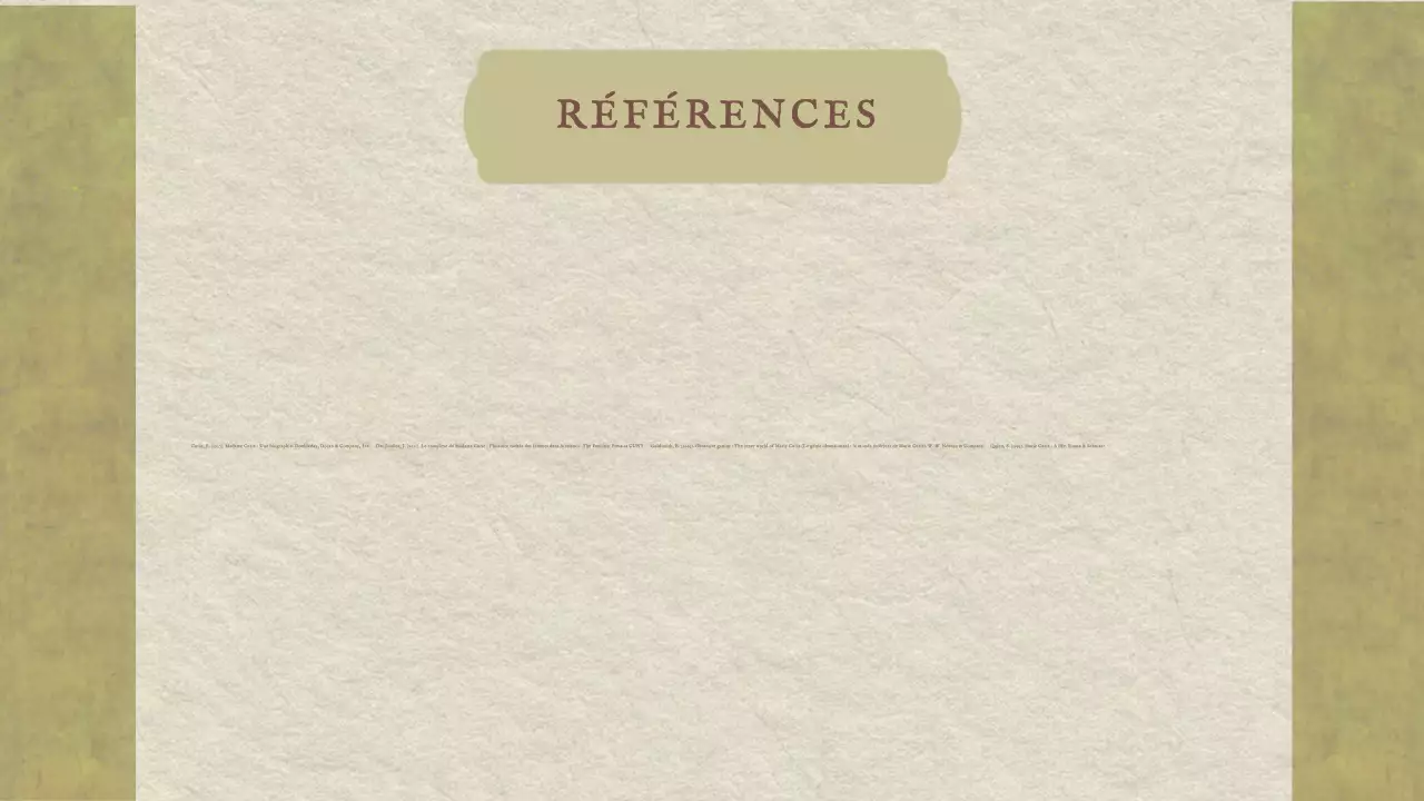 Classique Vintage Présentation de l'histoire de Marie Curie