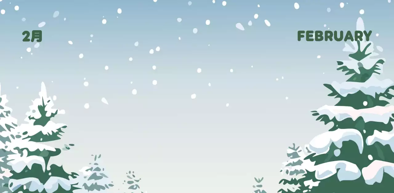 茶色とベージュの可愛らしい2025年カレンダー