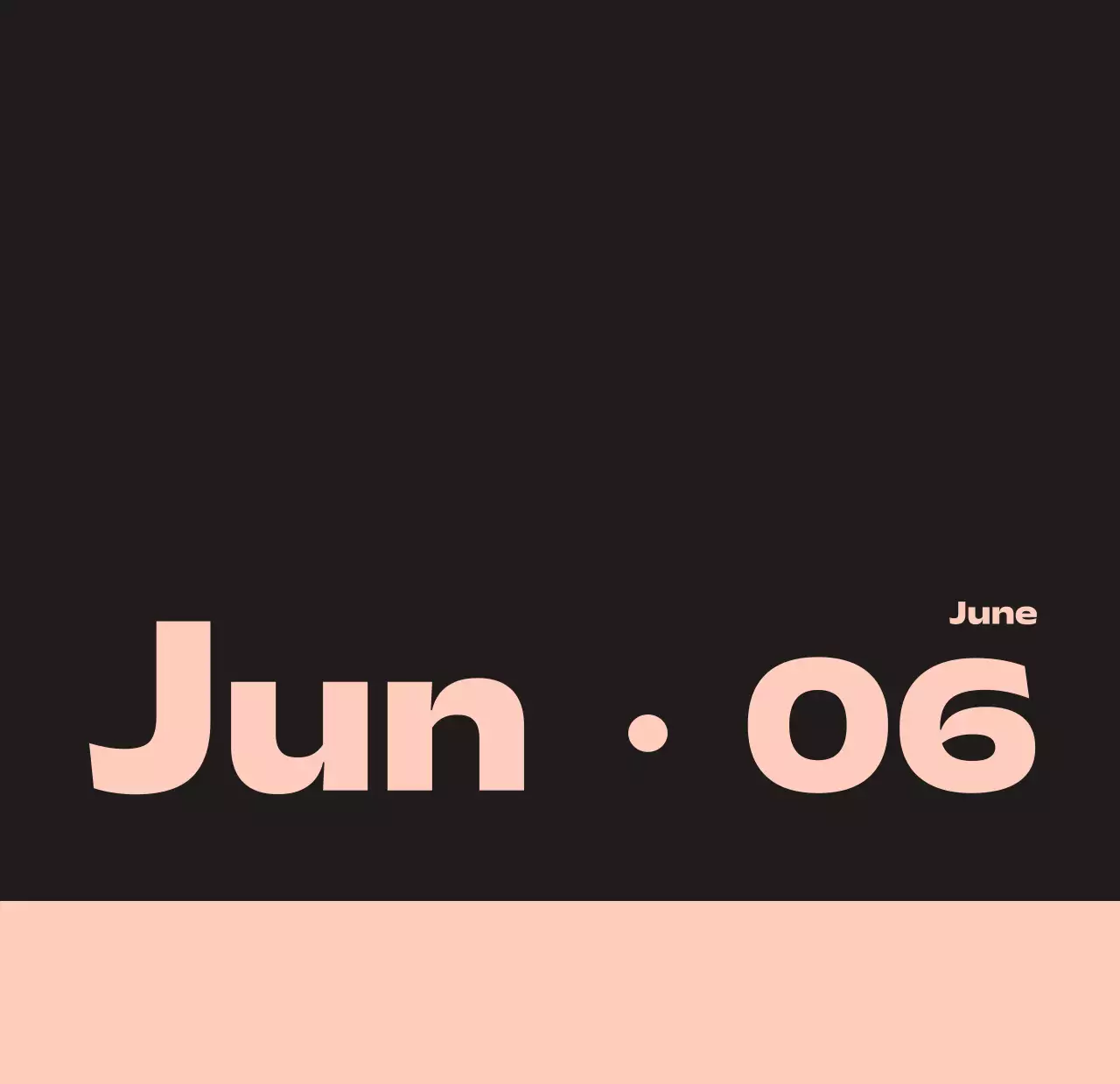 黒と白のモダンな2025年カレンダー