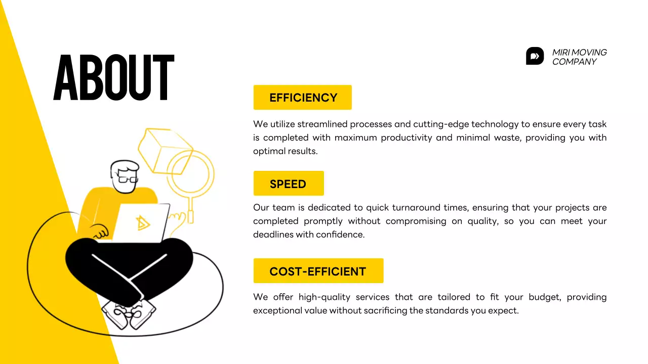 Yellow Modern Moving Promotion Presentation