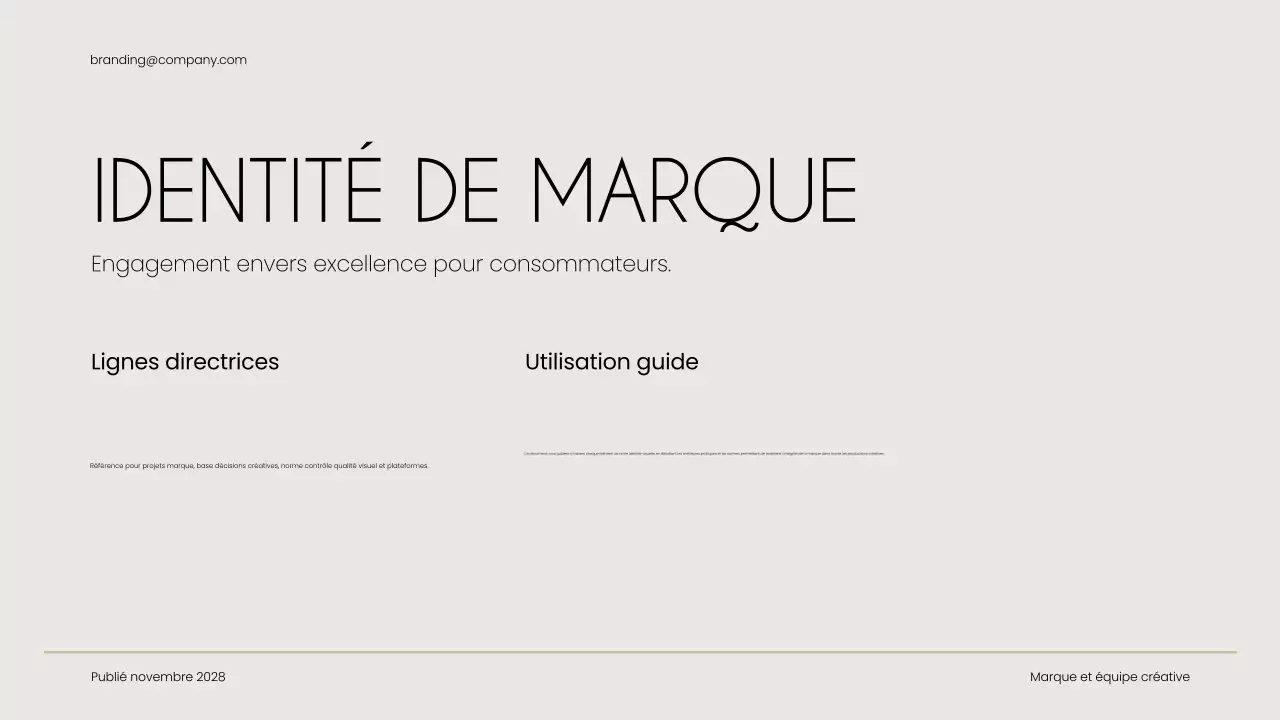 guide de la marque beige modern