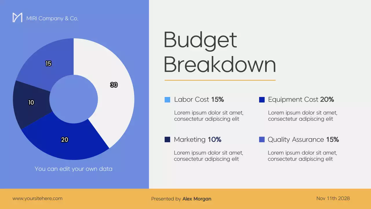 Blue Clean Business Presentation