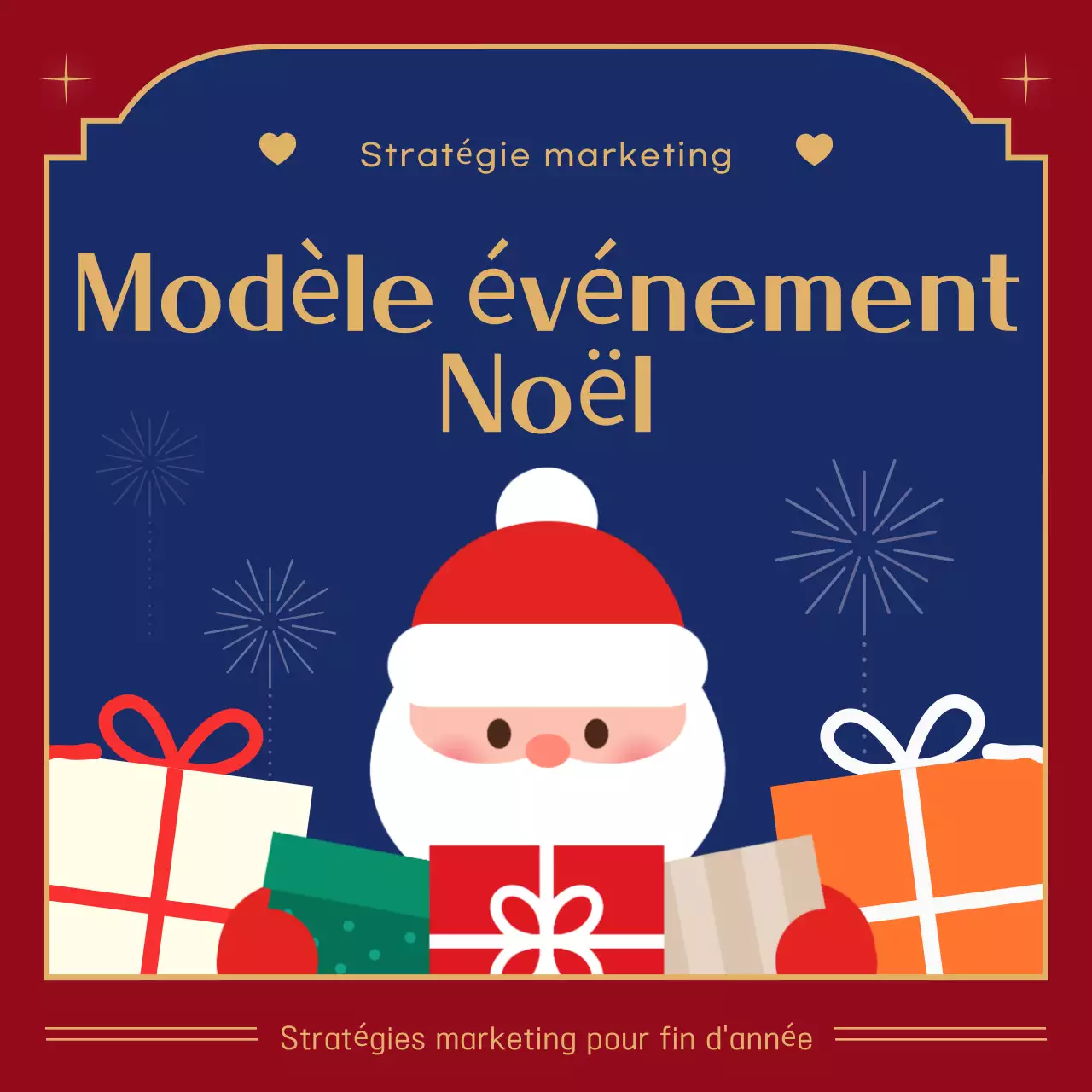 Promotion de Noël rouge et cosy