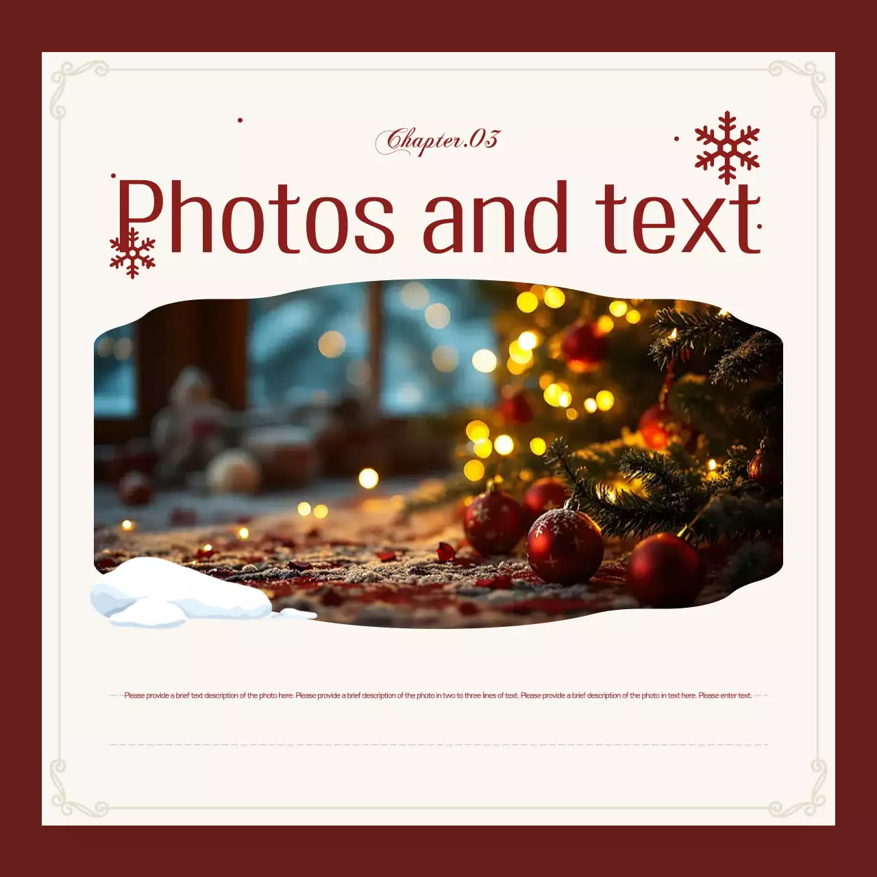 Red Traditional Christmas Newsletter Instagram Carousel