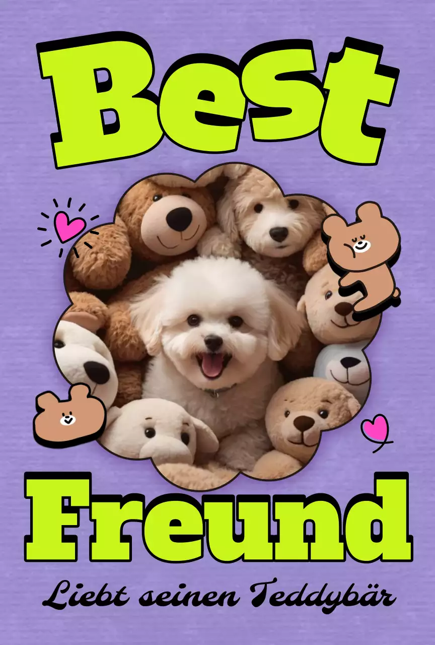 Pop Pet Fotokarte Postkarte