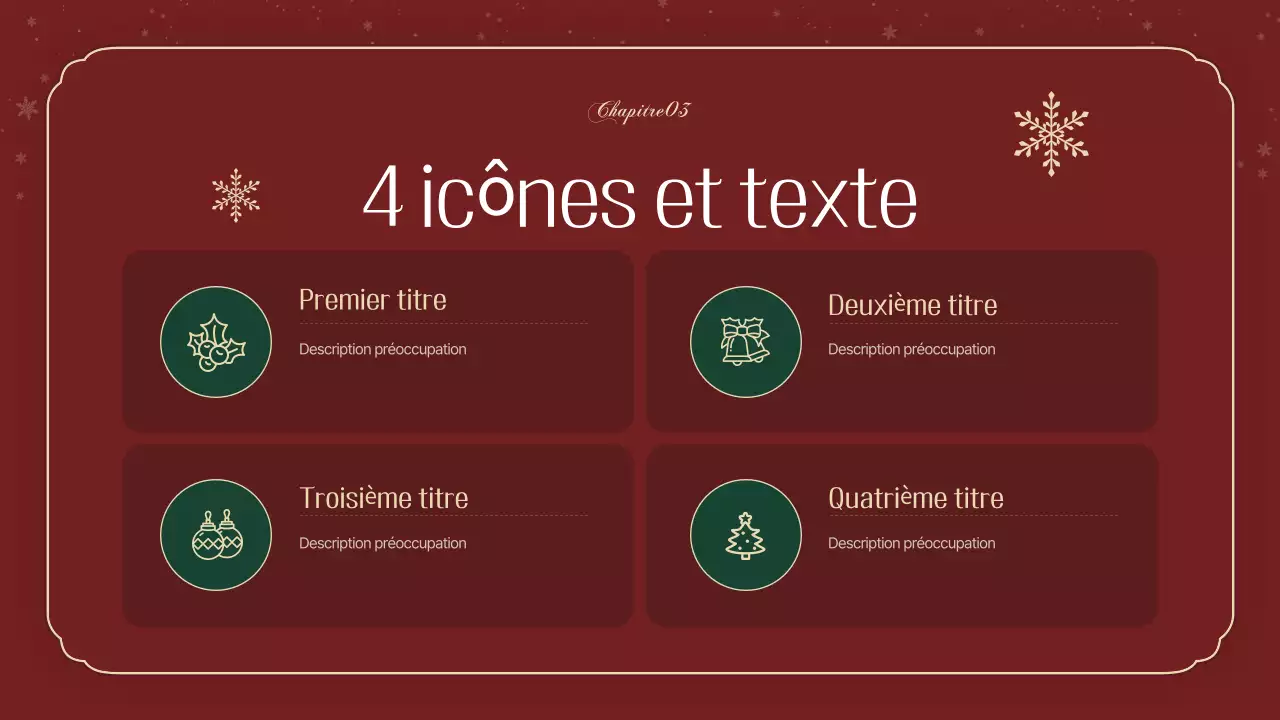 Un luxueux agenda de Noël en vert