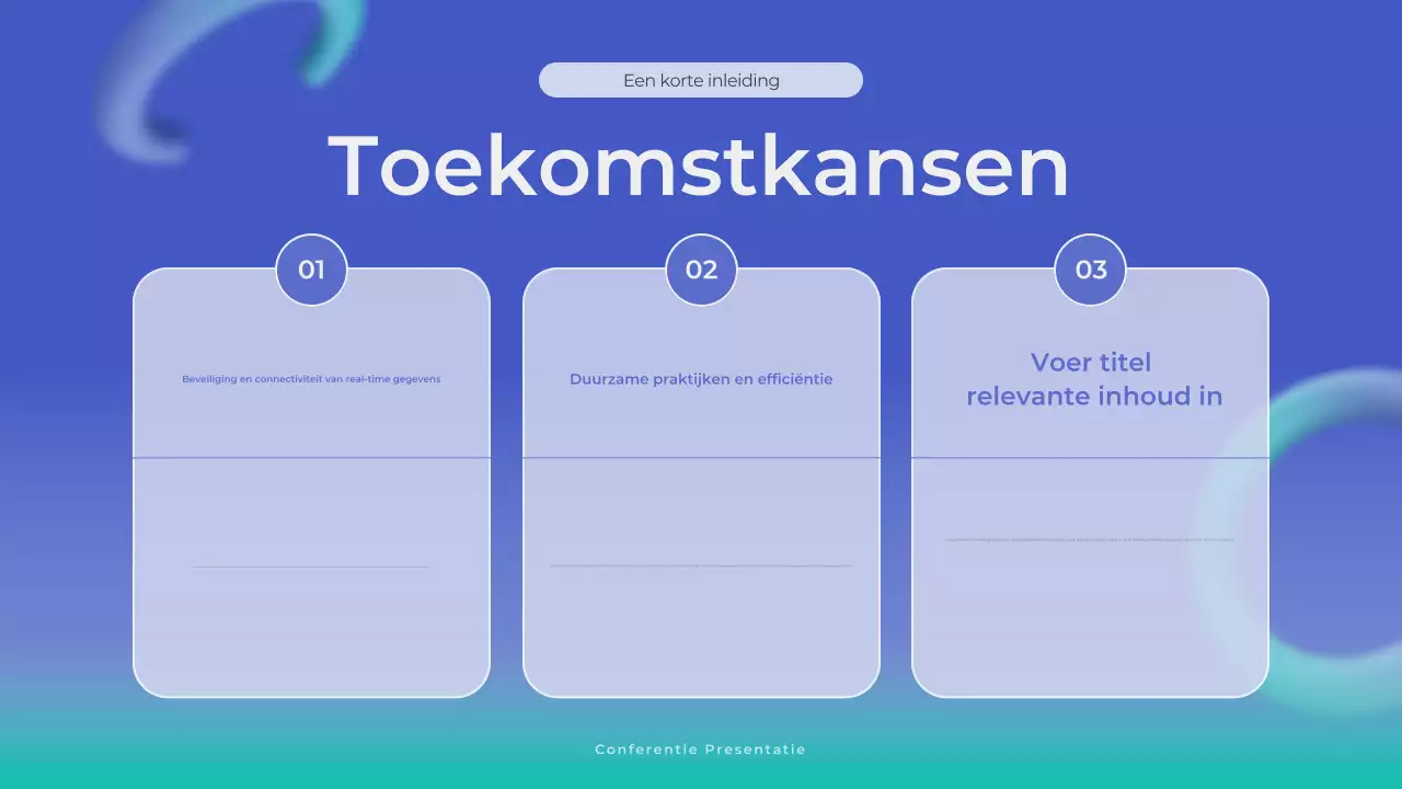 blauw modern zakelijke aankondiging