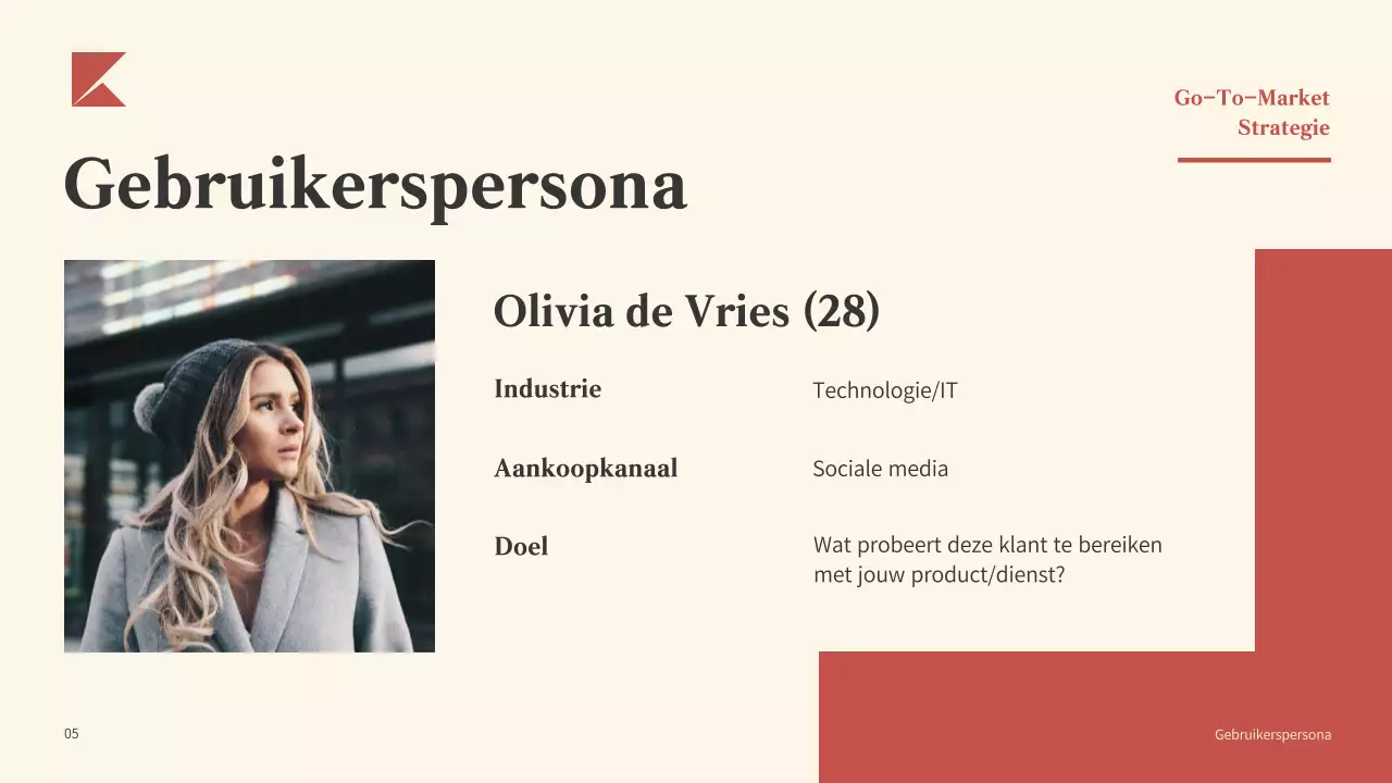 Rood Modern Ondernemingsplan