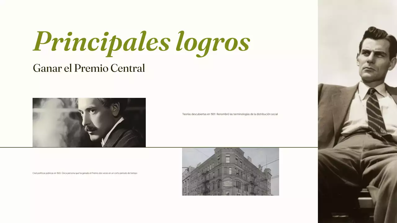 presentación de la biografía de green classic