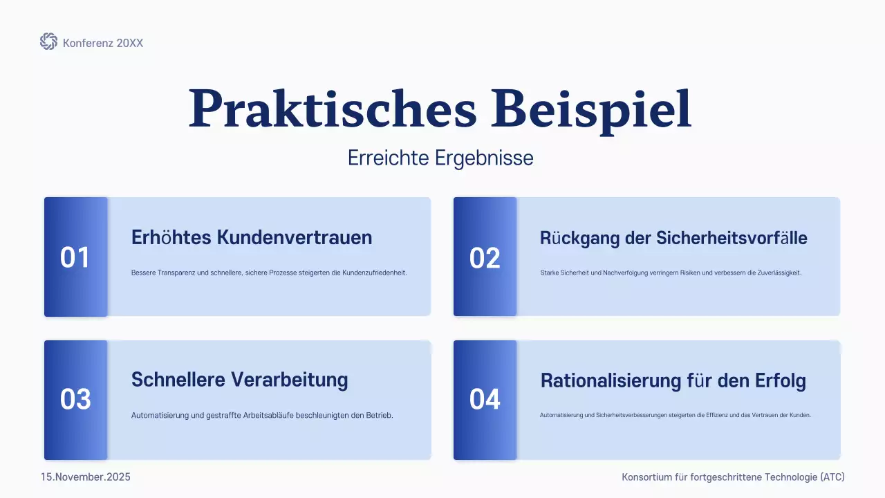 blue modern future Konferenzankündigung