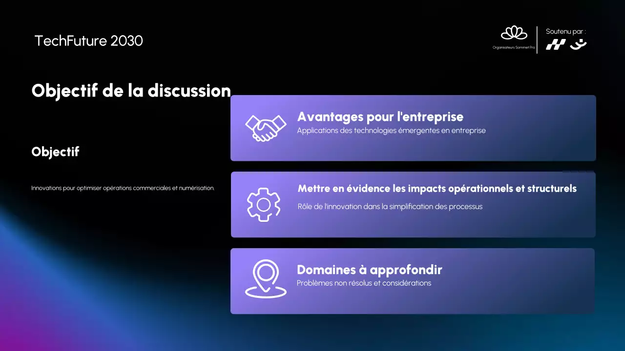 Annonce de la conférence Blue Modern