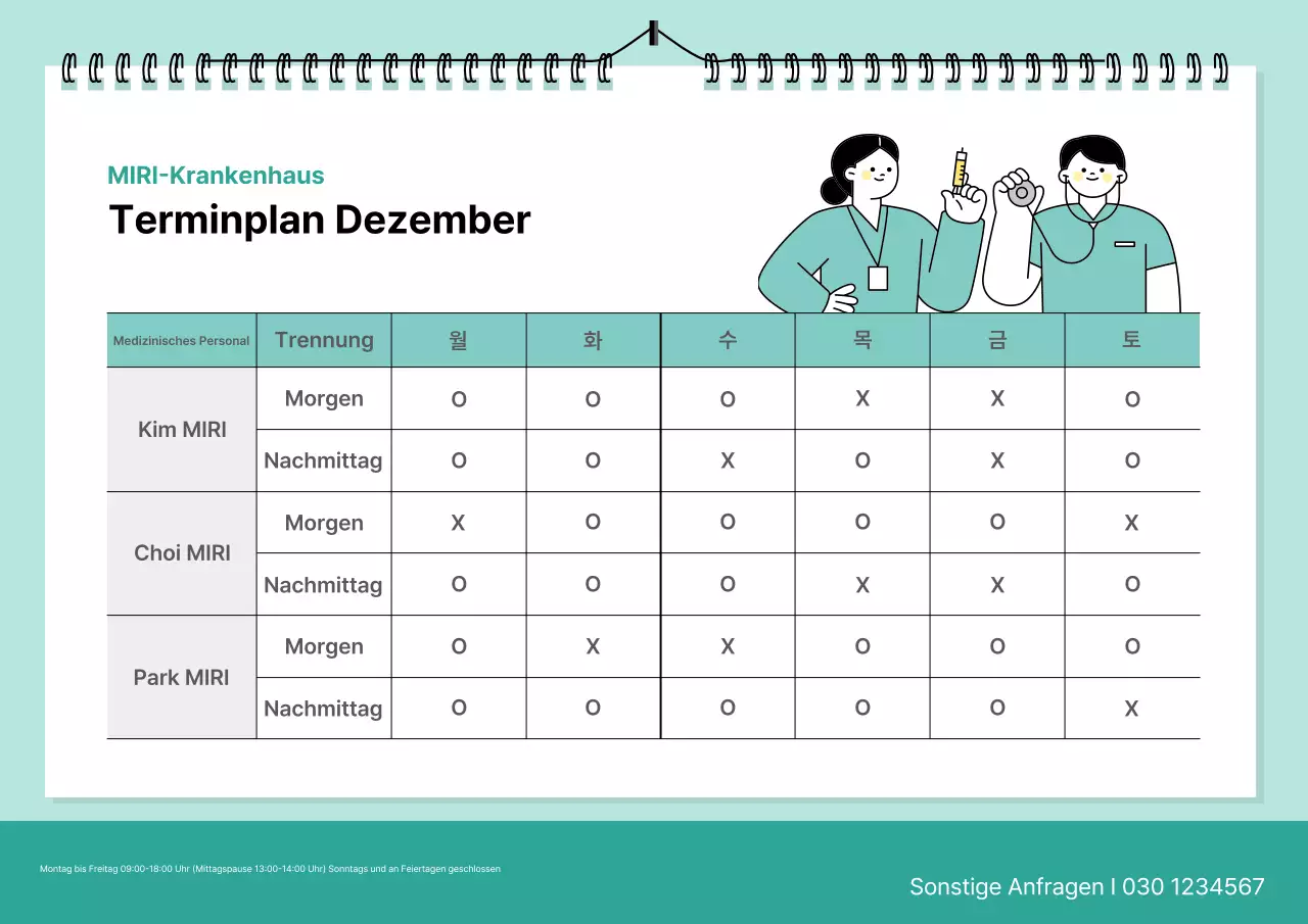 Mint Tidy Leitfaden für Arzttermine