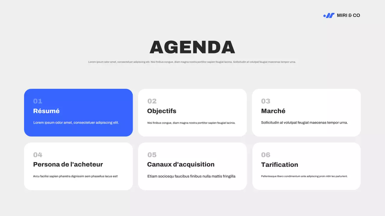 Guide de stratégie de marketing moderne bleu