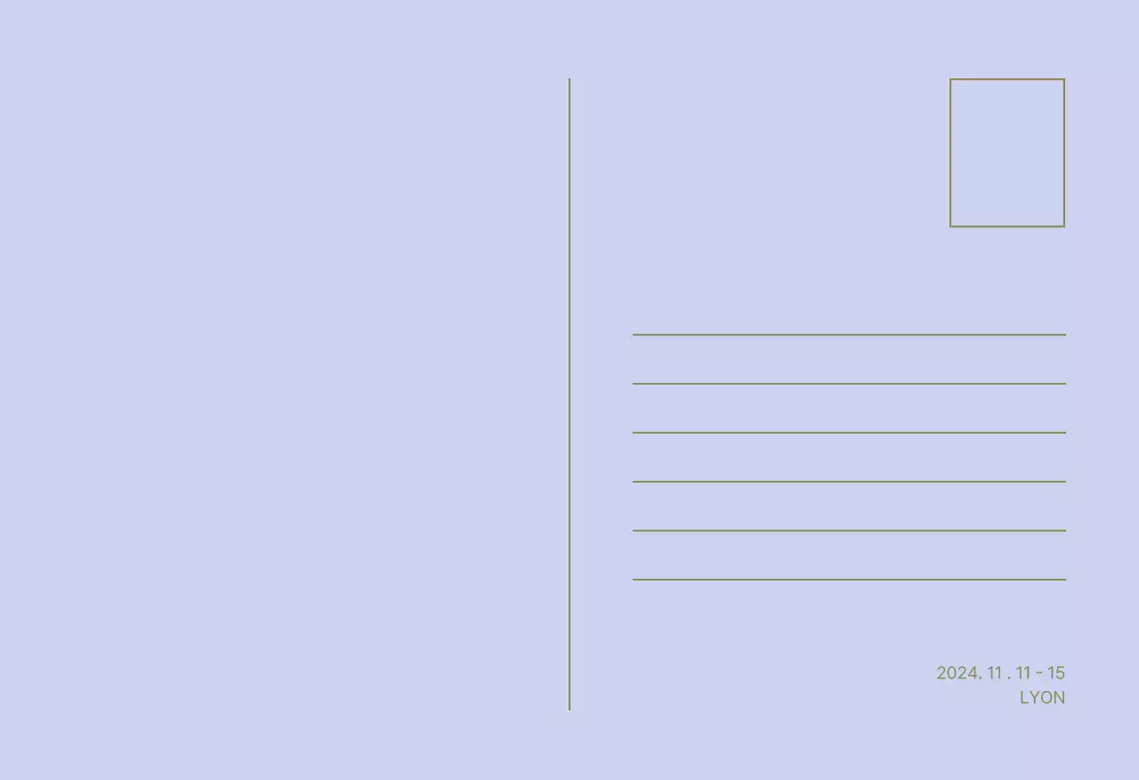 Set de cartes postales de la nature verte de l'île de Jeju