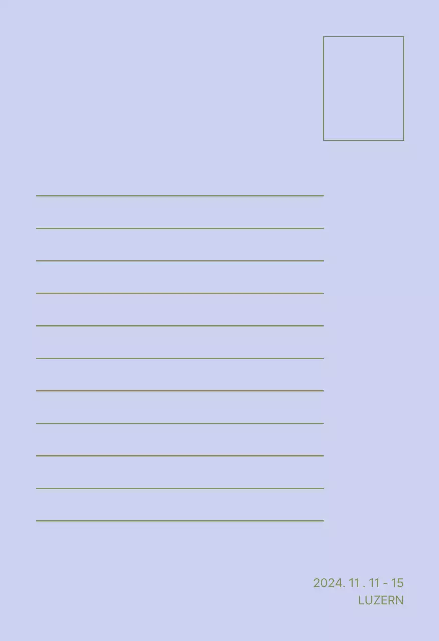 초록 자연 여행 엽서세트