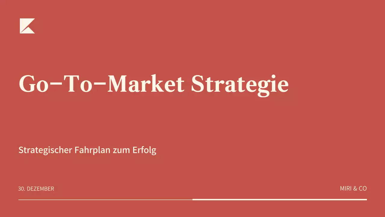 Red Modern Business Plan