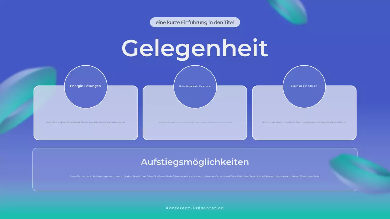 blaue moderne Geschäftsanzeige