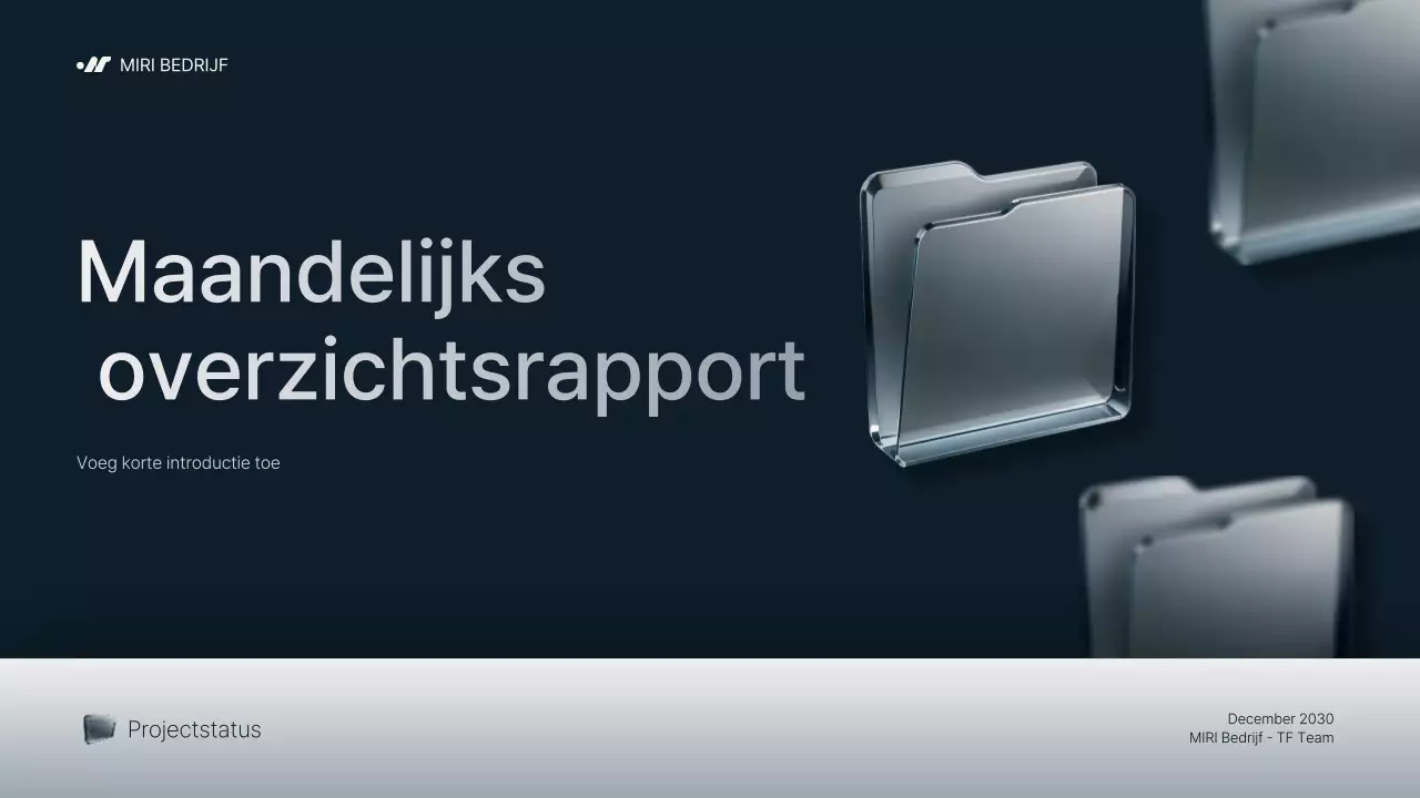 grijs modern bedrijfsrapport