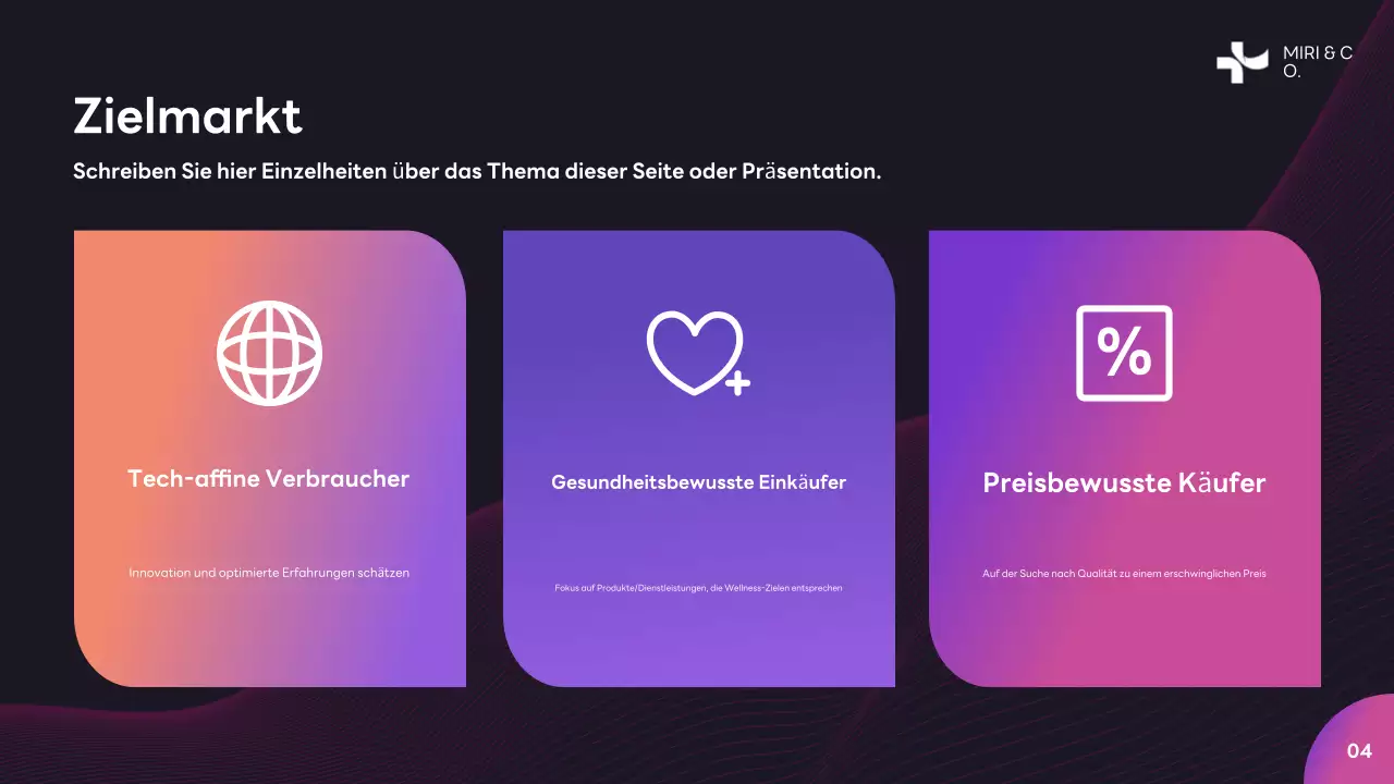 Lila Moderner Businessplan