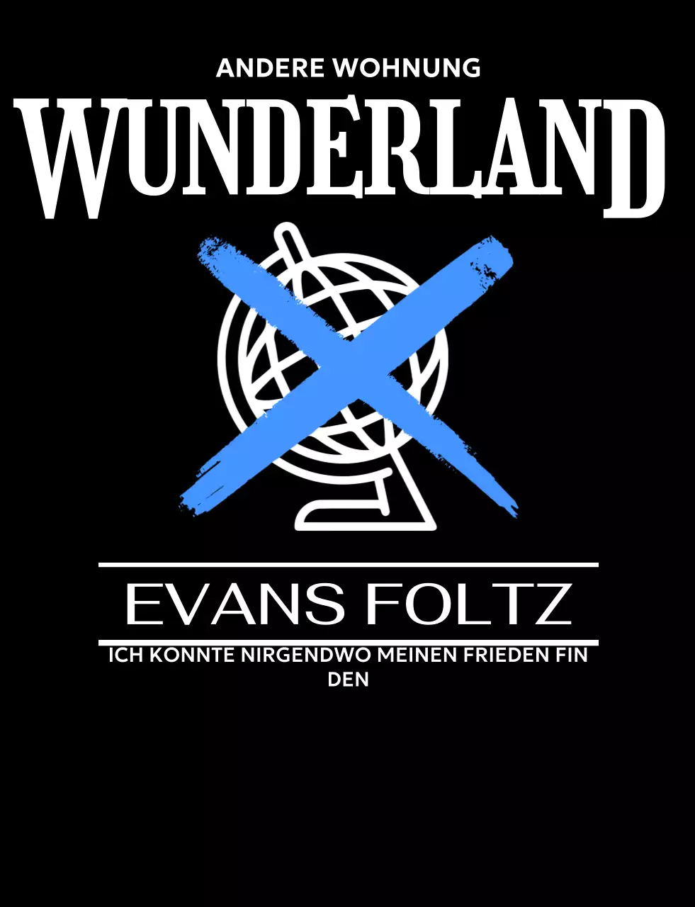 Werbung für ein modernes Konzert mit einer Weltkugel-Ikone