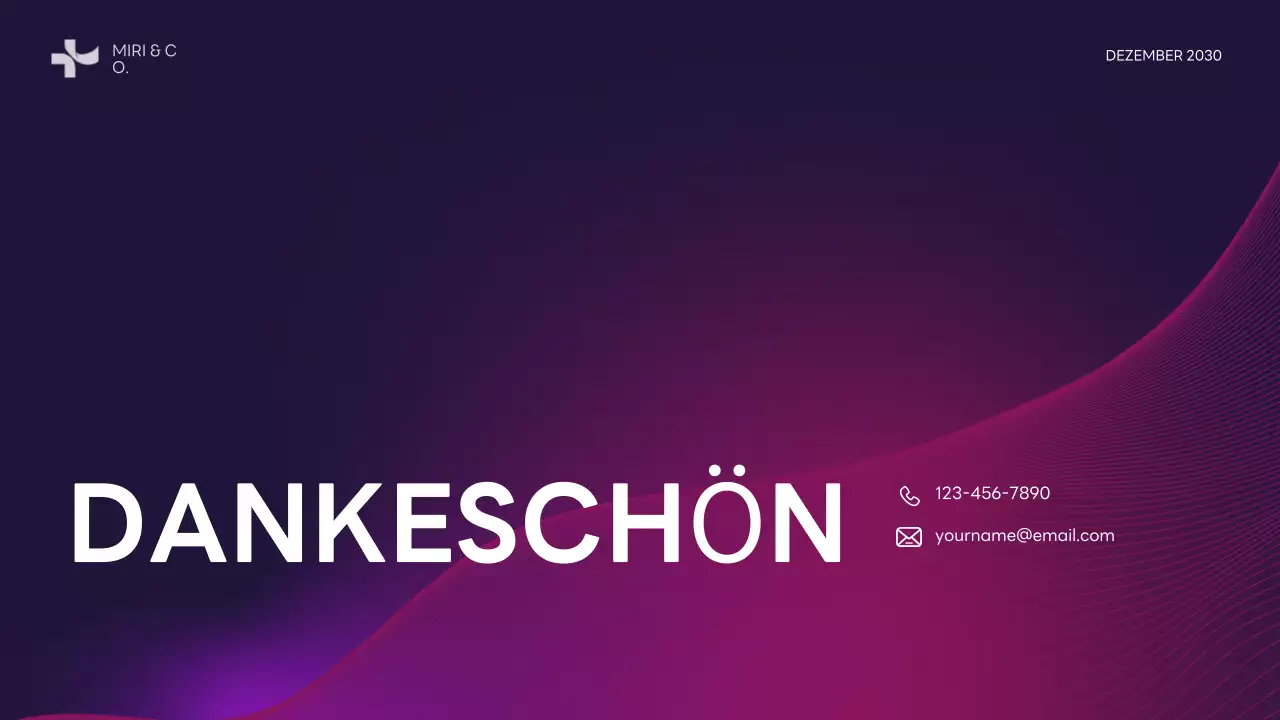 Lila Moderner Businessplan