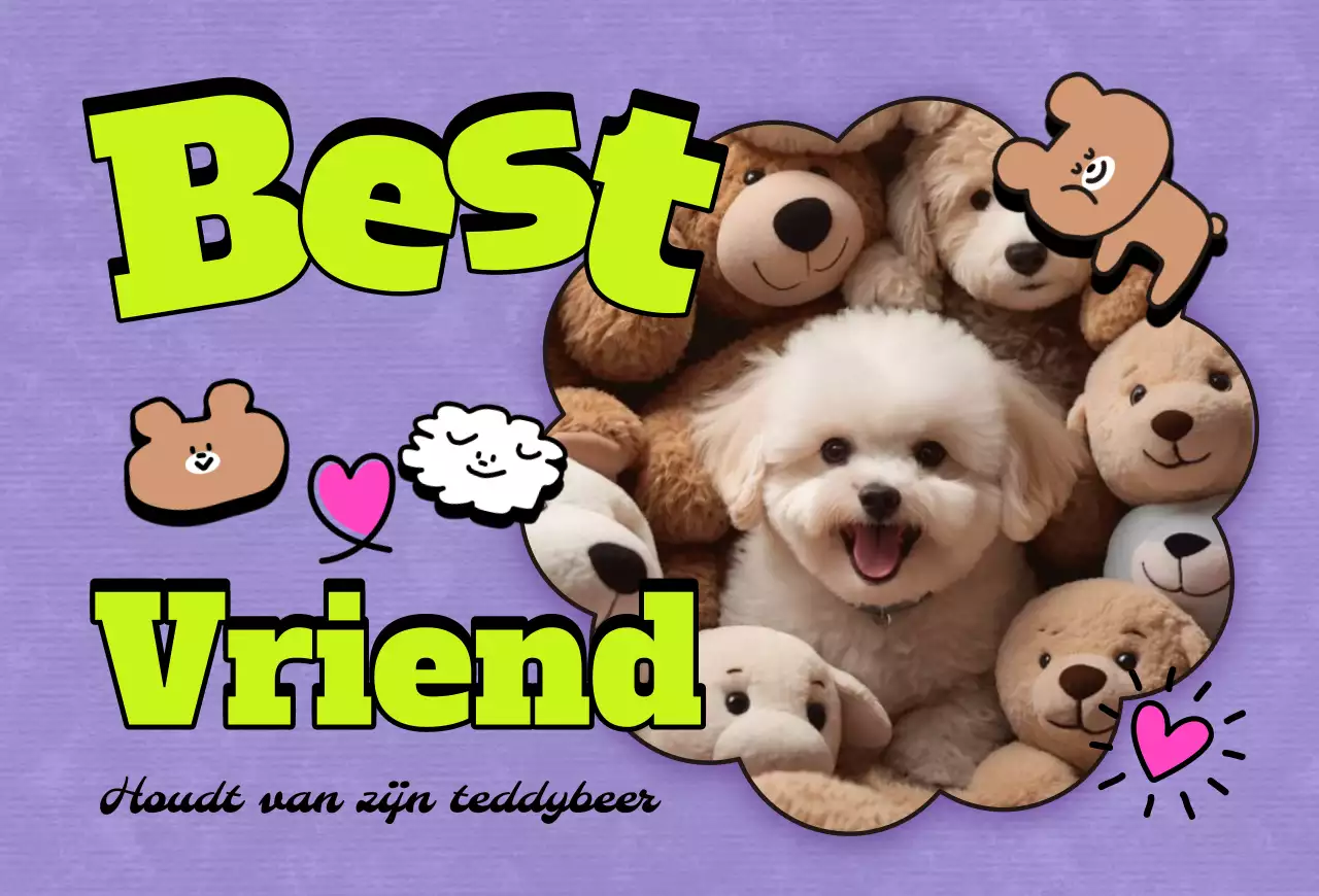 Pop Huisdier Fotokaart