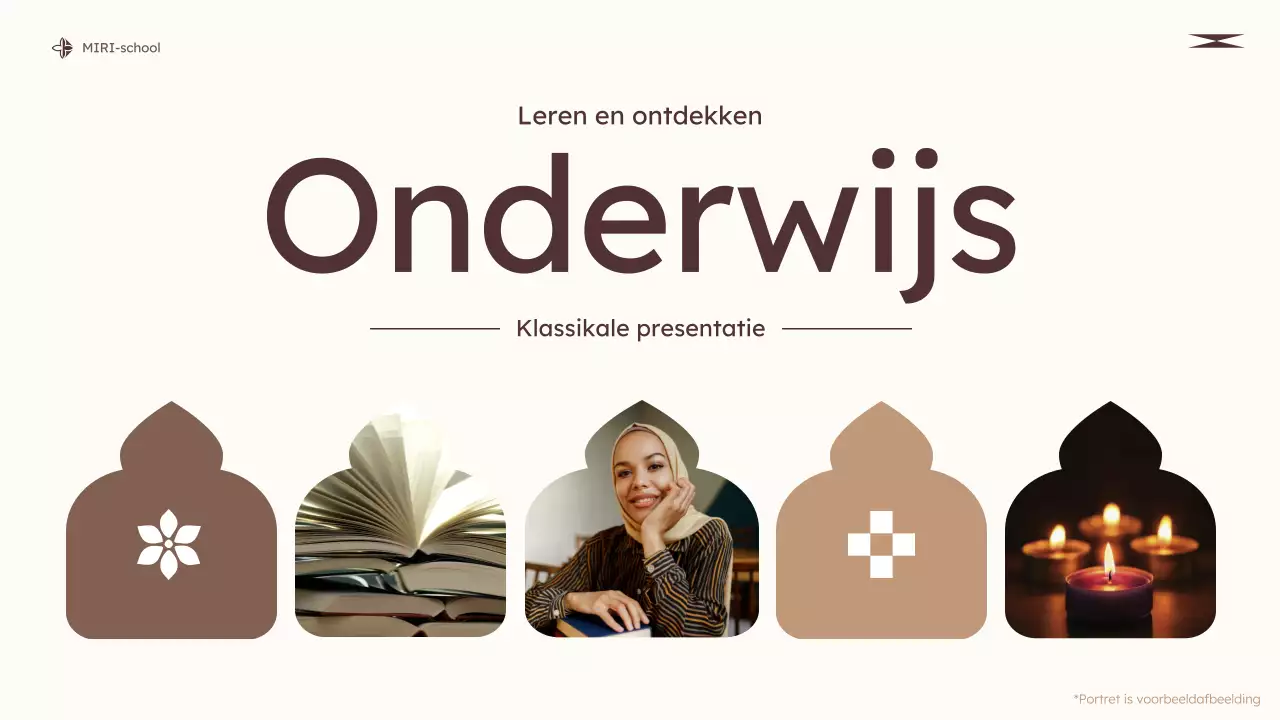 beige modern onderwijs klas