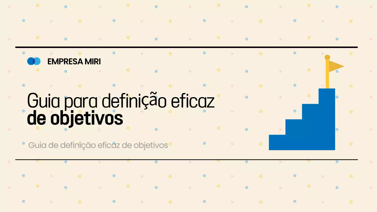 Guia de definição de objectivos bege e elegante
