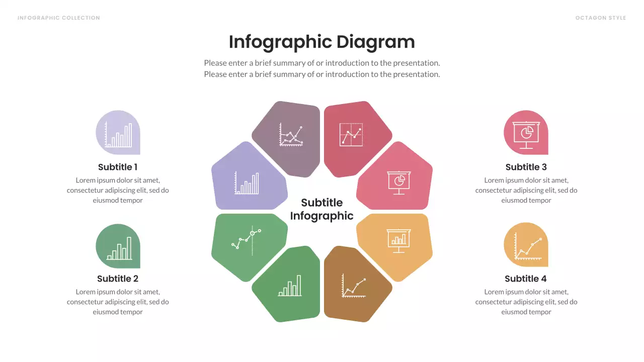 Rainbow Minimal Infographic Advertisement Presentation