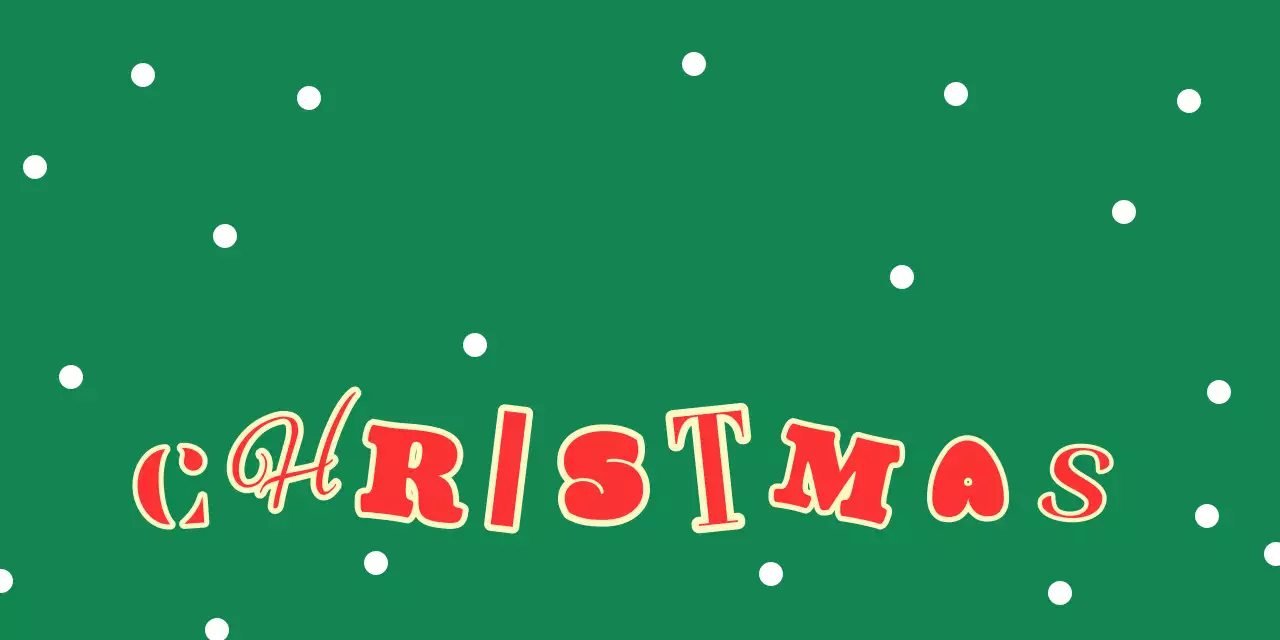 Tarjeta de Navidad Green Pop