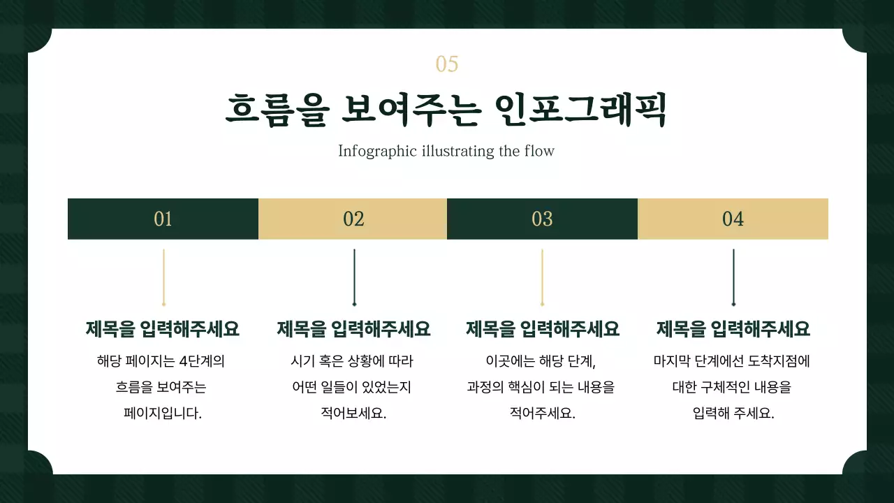 카키 심플 프레젠테이션 설명